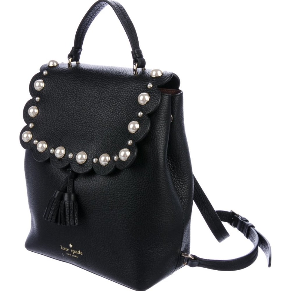 Kate Spade Black Hayes Street Pearly Backpack